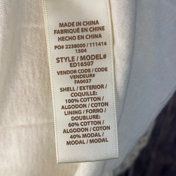 Beautiful Ella Moss Cream Colored Crochet  Dress - Size M/L - Picture 13 of 13